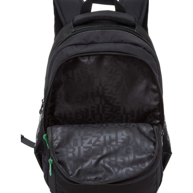 Рюкзак Grizzly RB-860-2 Черный, Зеленый - фото №4