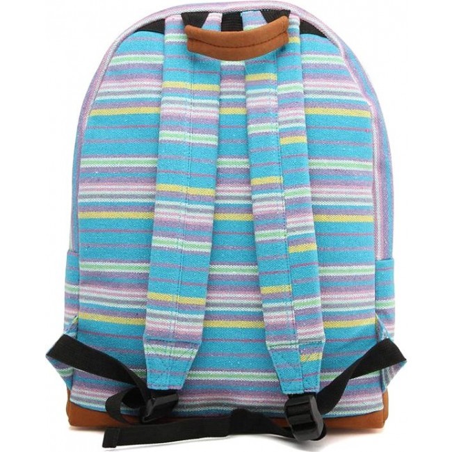 Рюкзак Mi-Pac Premium Peruvian Stripe Голубой полосатый - фото №2
