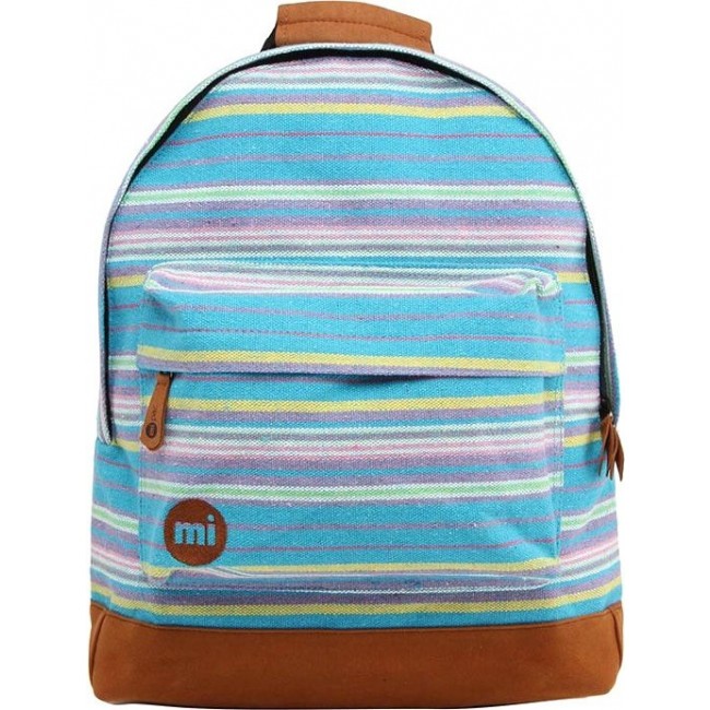Рюкзак Mi-Pac Premium Peruvian Stripe Голубой полосатый - фото №1