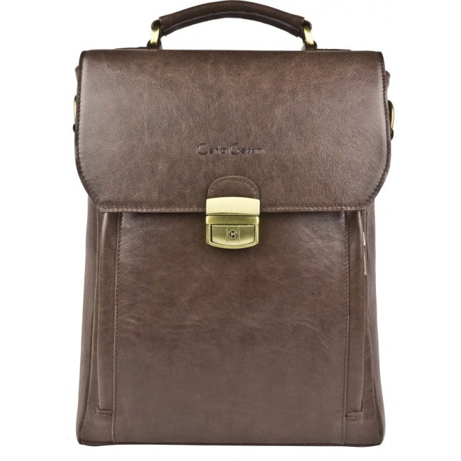 Кожаный портфель Carlo Gattini Strutto 2015-02 Brown Темно-коричневый - фото №2