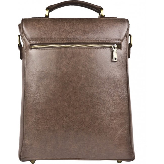 Кожаный портфель Carlo Gattini Strutto 2015-02 Brown Темно-коричневый - фото №3