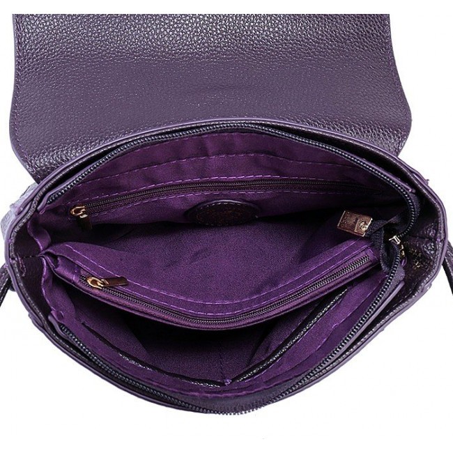 Женская сумка OrsOro D-152 Темно-фиолетовый - фото №3