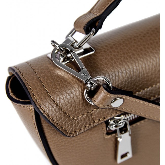 Женская сумочка на плечо BRIALDI Viola (Виола) relief brown - фото №10