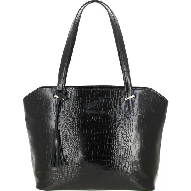 Женская сумка Versado VG502 Черный black croco - фото №1