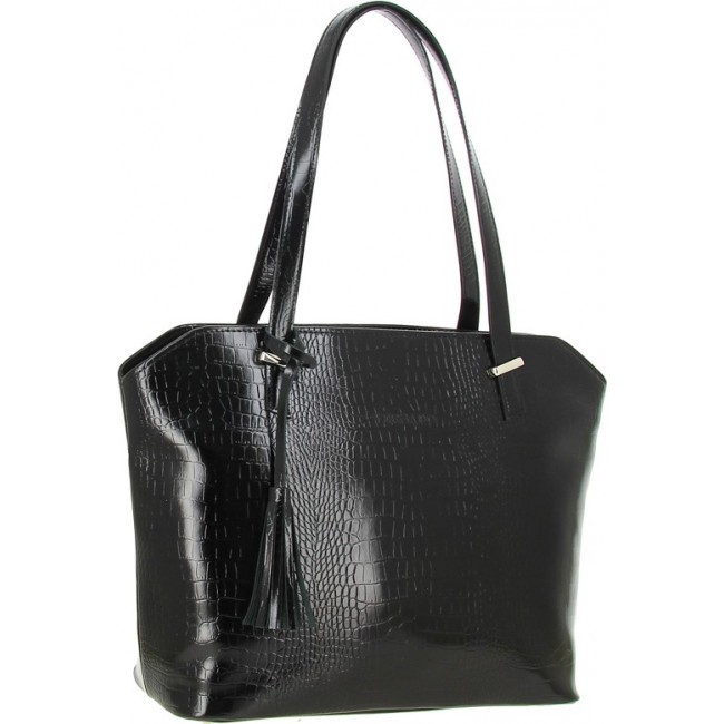 Женская сумка Versado VG502 Черный black croco - фото №2