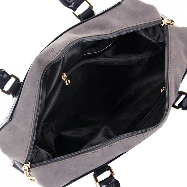 Женская сумка Nino Fascino 3667 8115-V blue-grey NF Черный - фото №4