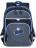 Рюкзак школьный Grizzly RB-157-3 черный-синий - фото №1