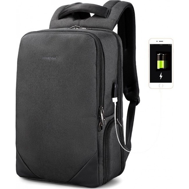 Городской рюкзак Tigernu T-B3601 Темно-серый 15,6 - фото №1
