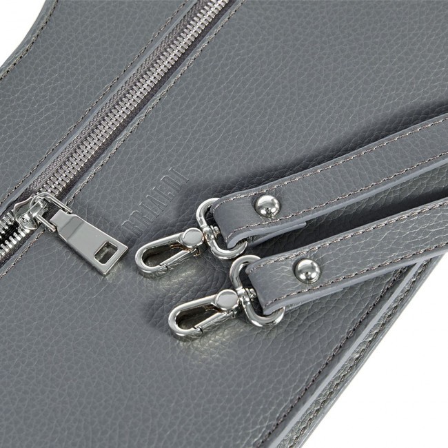 Женская сумочка BRIALDI Leya (Лея) relief grey - фото №10