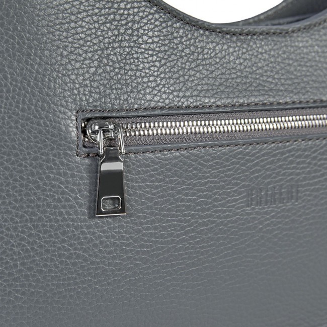 Женская сумочка BRIALDI Leya (Лея) relief grey - фото №9