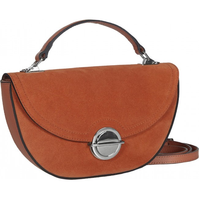 Женская сумочка на плечо BRIALDI Viola (Виола) relief orange - фото №1