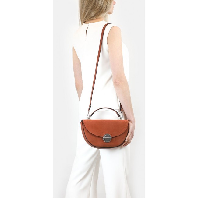 Женская сумочка на плечо BRIALDI Viola (Виола) relief orange - фото №7