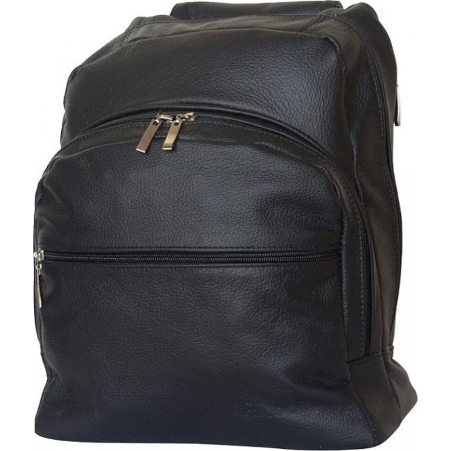 Кожаный рюкзак на одной лямке Ricadi Monzuno Черный - фото №2