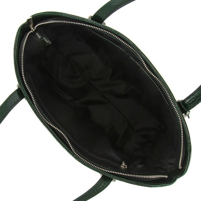 Женская сумка Versado VG502 Зеленый green croco - фото №3