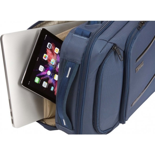 Сумка-рюкзак Thule Crossover 2 Convertible Laptop Bag 15.6 Dress Blue - фото №7