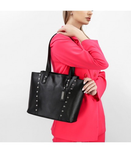 Женская сумка Versado B856 Relief black Рельефный черный- фото №1