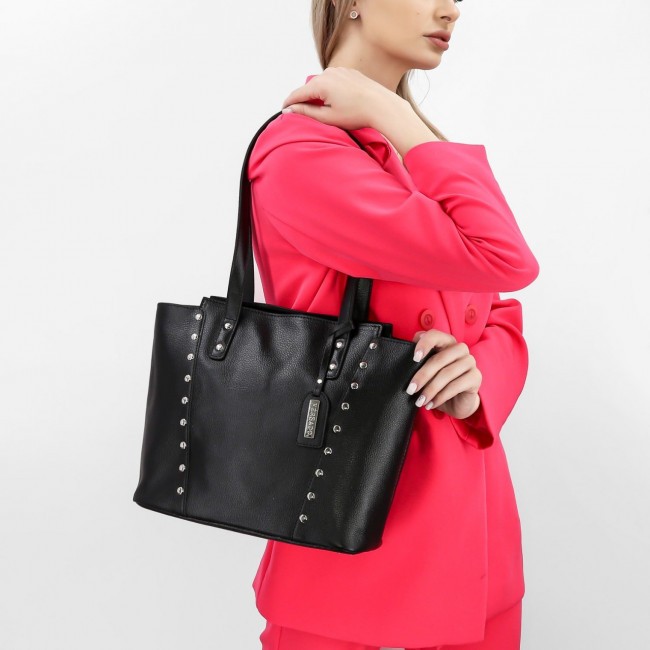 Женская сумка Versado B856 Relief black Рельефный черный - фото №1