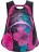 Рюкзак для девочки Grizzly RD-831-2 Черный розовый с цветами - фото №1