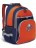 Рюкзак школьный Grizzly RB-157-3 синий-кирпичный - фото №2