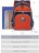 Рюкзак школьный Grizzly RB-157-3 синий-кирпичный - фото №3
