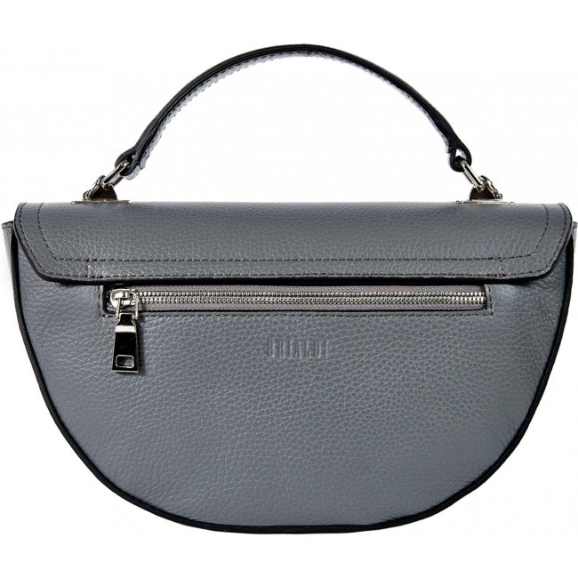 Женская сумочка на плечо BRIALDI Viola (Виола) relief grey - фото №3