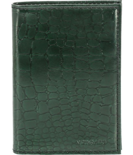 Обложка для документов Versado 063-2 green croco Крокодил Зеленый- фото №1