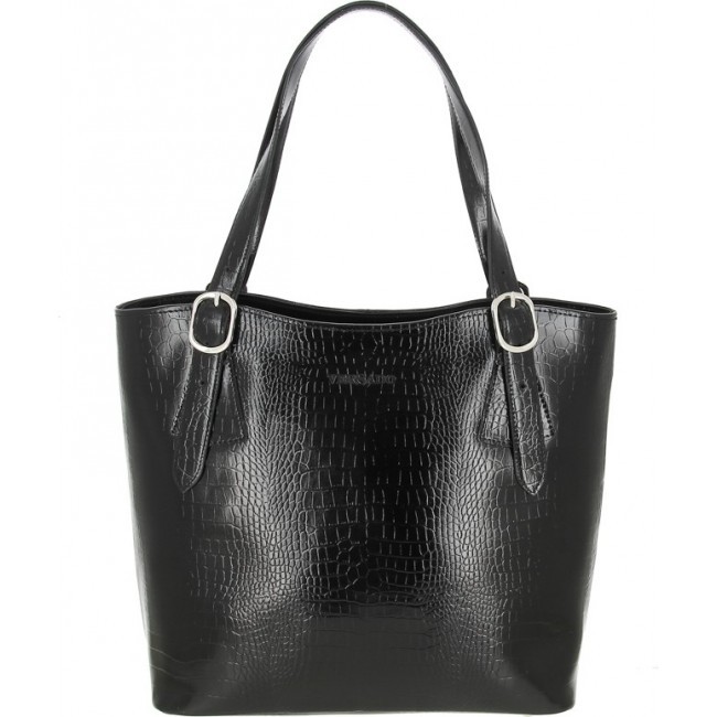 Женская сумка Versado VG513 Черный black croco - фото №1