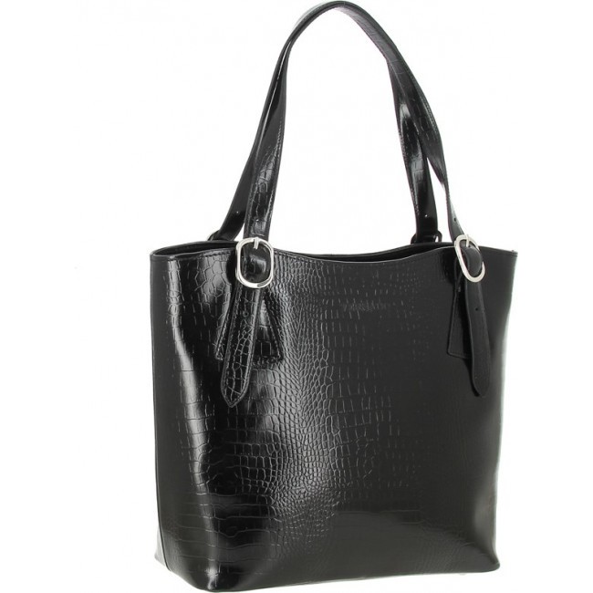 Женская сумка Versado VG513 Черный black croco - фото №2