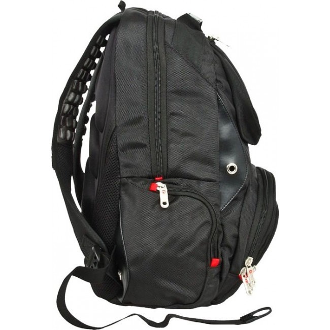 Мужской рюкзак с карманами Polar 3034 Черный - фото №2