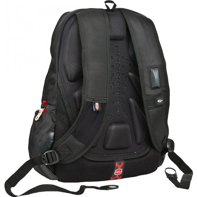 Мужской рюкзак с карманами Polar 3034 Черный - фото №3