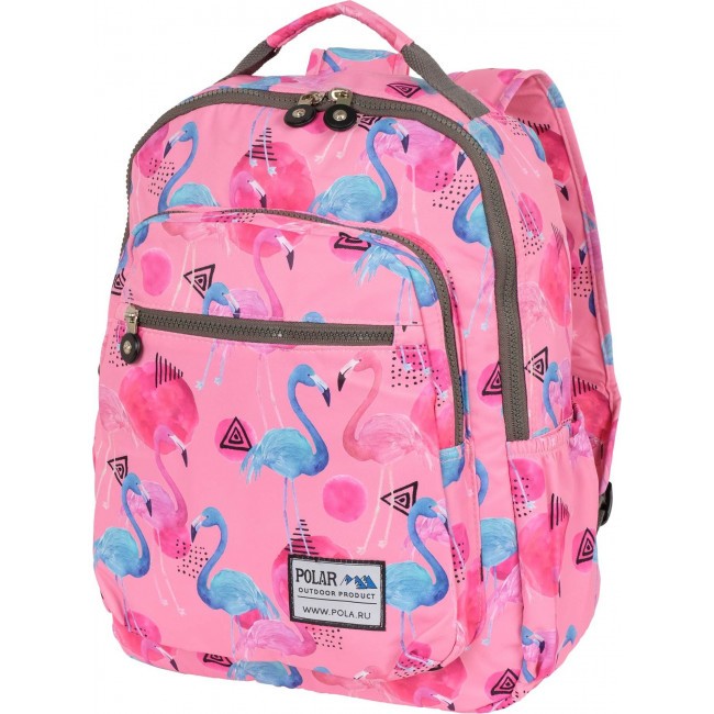 Рюкзак Polar П8100-2 Темно-розовый фламинго - фото №1
