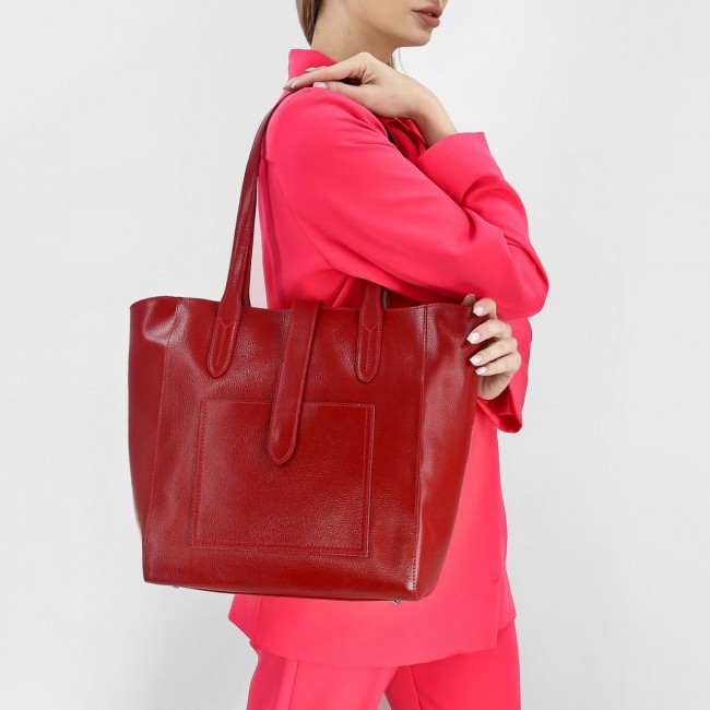 Женская сумка Versado B799 Relief red Рельефный красный - фото №5
