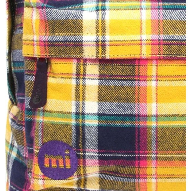 Рюкзак Mi-Pac Premium Plaid Желтый в клетку - фото №3