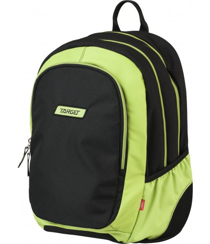 Рюкзак Target 3 zip classic Black lime Черный лайм- фото №1