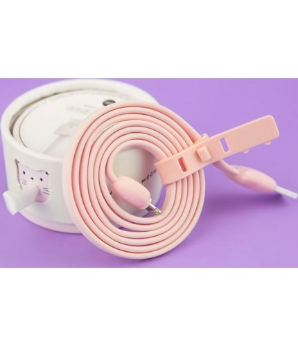 Зарядка Kawaii Factory Кабель для зарядки micro usb ios в коробке с котом Розовый- фото №1