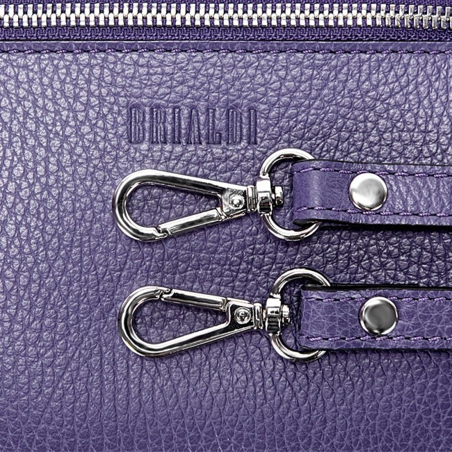 Женская сумочка на плечо BRIALDI Viola (Виола) relief purple - фото №9