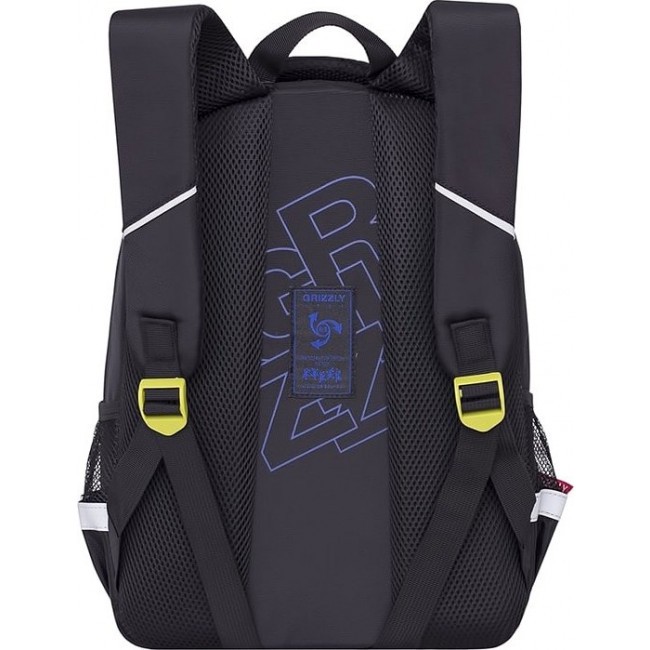 Модный рюкзак Grizzly RB-731-1 Черный - синий - фото №3