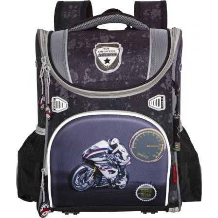 Рюкзак Across 20-291-5 Серый Мотоцикл - фото №1
