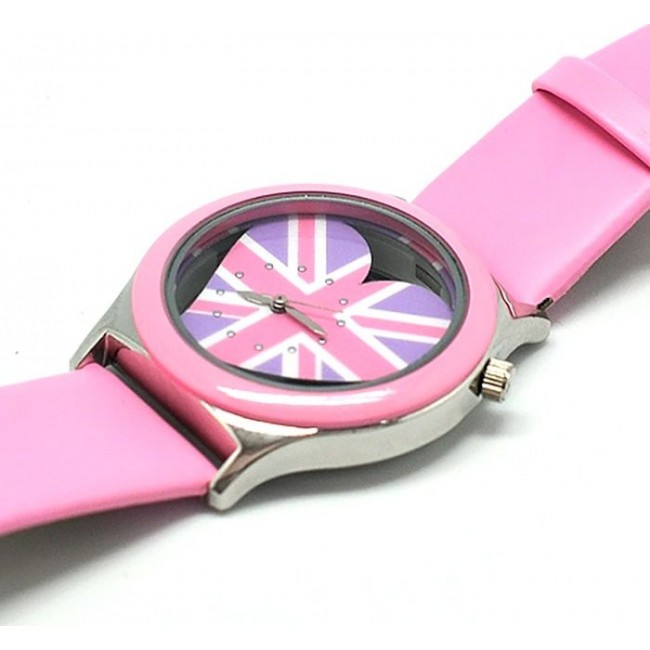 часы Kawaii Factory Часы "UK Love" Розовые - фото №2