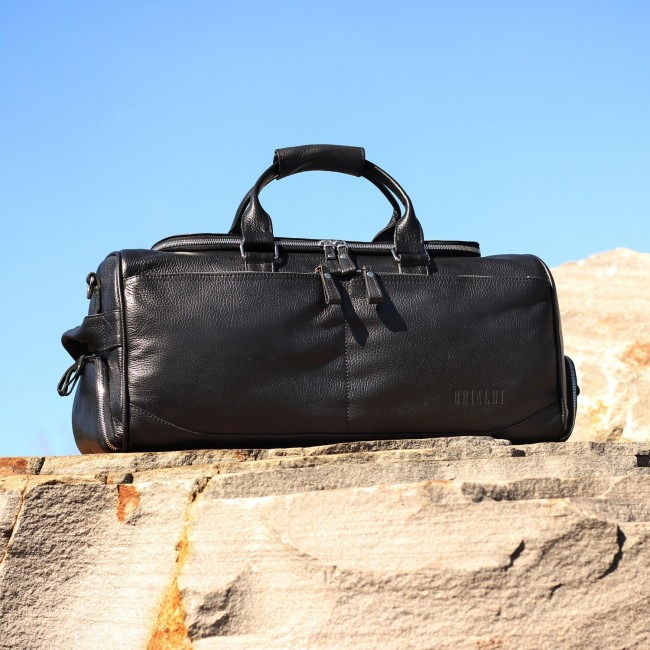 Дорожно-спортивная сумка Brialdi Buffalo Relief black Черный - фото №4