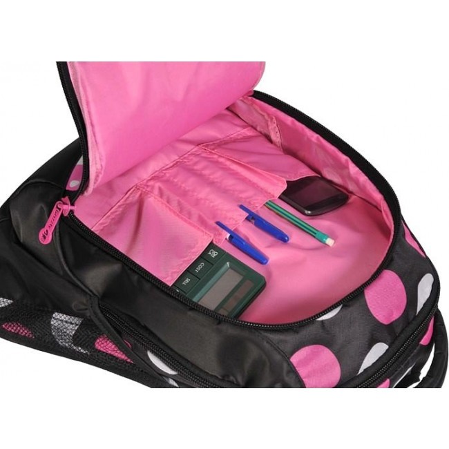 Ортопедический рюкзак для девочки Grizzly RD-621-1 Большие горохи - фото №4