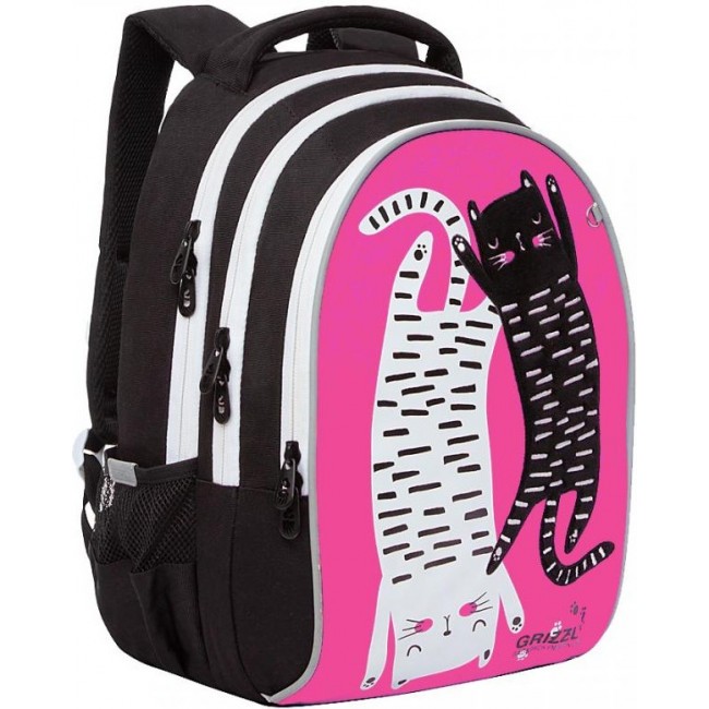 Рюкзак школьный Grizzly RG-168-2 розовый - фото №1