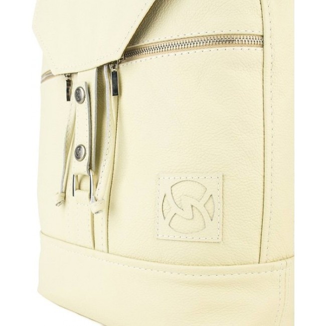 Рюкзак из натуральной кожи Sofitone RM 002 A15-A15 Светло-Кремовый - фото №4