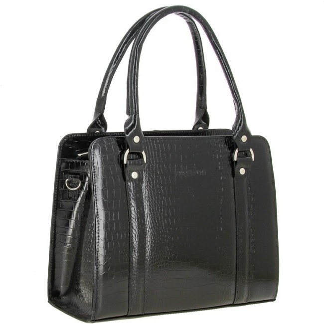 Женская сумка Versado VG534 Черный black croco - фото №2