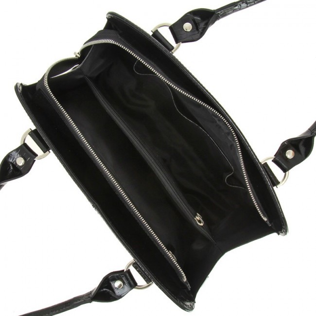Женская сумка Versado VG534 Черный black croco - фото №3