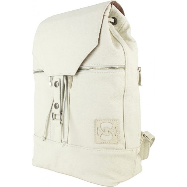 Мягкий женский рюкзак из кожи Sofitone RM 002 A1-A1 Белый - фото №2