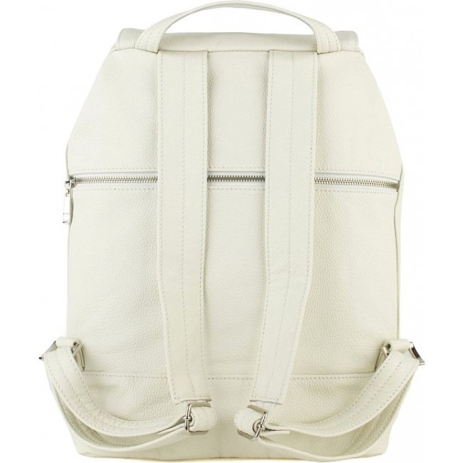 Мягкий женский рюкзак из кожи Sofitone RM 002 A1-A1 Белый - фото №4