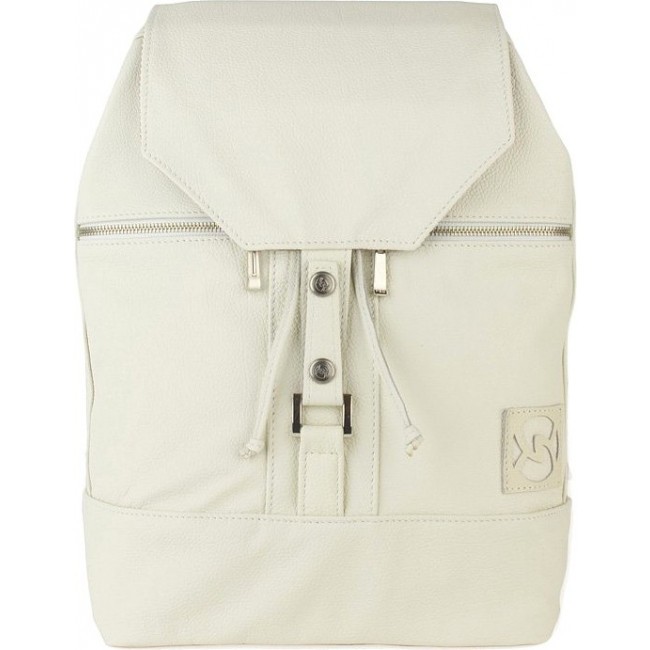 Мягкий женский рюкзак из кожи Sofitone RM 002 A1-A1 Белый - фото №1