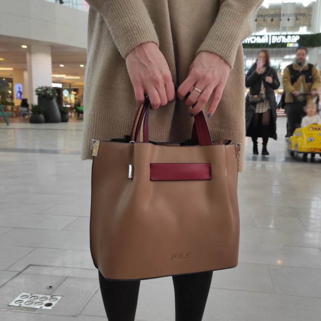 Женская сумка Pola 8623 Бордовый - фото №14