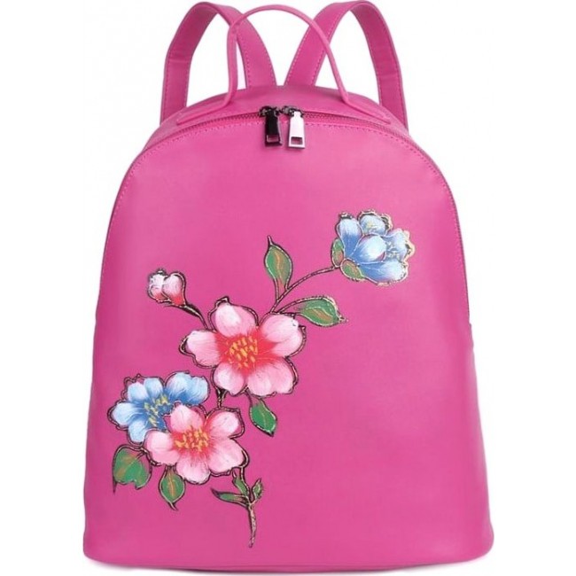 Рюкзак OrsOro DS-853 Розовый с цветами - фото №1